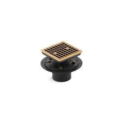 2 - 3 in. PVC Tile-In Square Shower Drain in Vibrant&reg; Brushed Moderne Brass