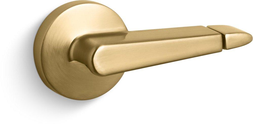 KOHLER Vibrant&reg; Brushed Moderne Brass Left-Hand Trip Lever 