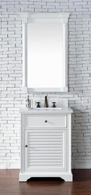 24-1/2 in. Floor Mount Vanity in Bright White with Classic White