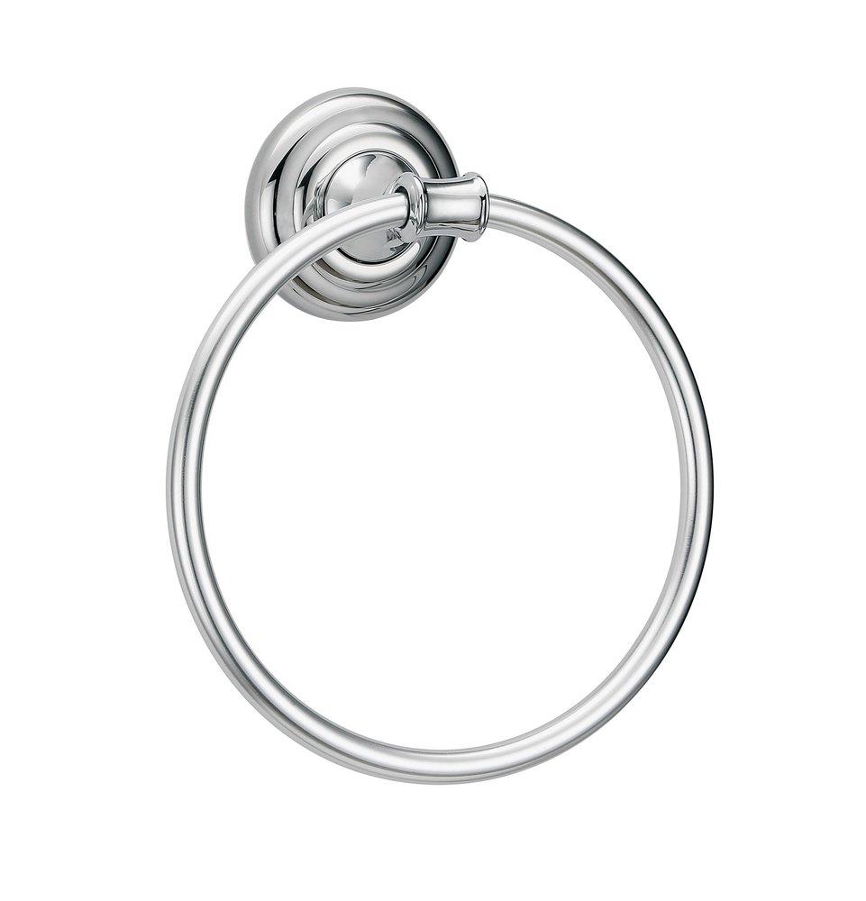 PROFLO&reg; Chrome Round Closed Towel Ring 