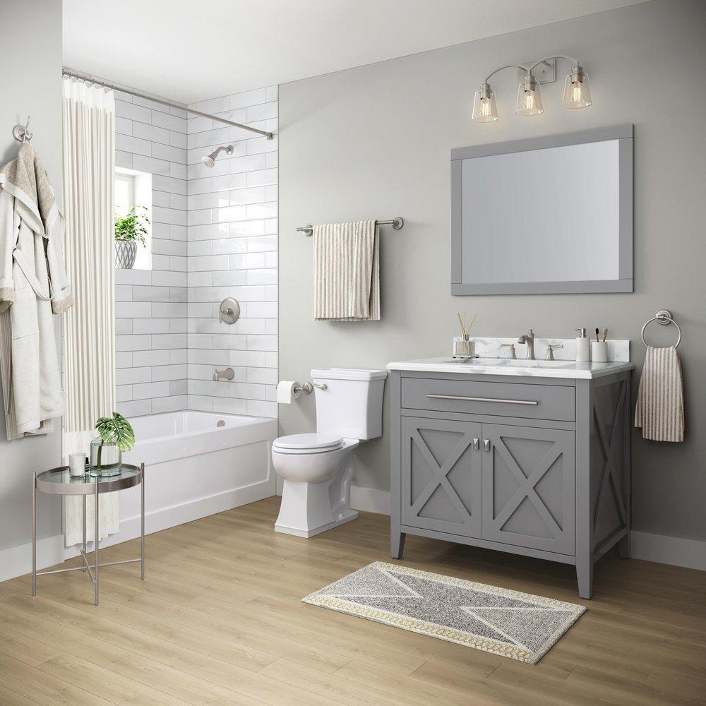 PROFLO&reg; Brushed Nickel 24 in. Towel Bar 