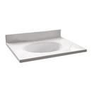 Design House Solid White 25 x 19 in. Marble Vanity Top 