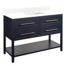 Signature Hardware Midnight Navy Blue 48 in. Floor Mount Vanity 