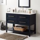 Signature Hardware Midnight Navy Blue 48 in. Floor Mount Vanity 