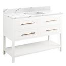 Signature Hardware Bright White 48 in. Floor Mount Vanity 