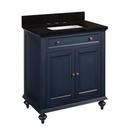 Signature Hardware Vintage Navy Blue 30 in. Floor Mount Vanity 