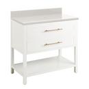 Signature Hardware Bright White 36 in. Floor Mount Vanity 