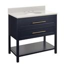Signature Hardware Midnight Navy Blue 36 in. Floor Mount Vanity 