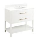 Signature Hardware Bright White 36 in. Floor Mount Vanity 
