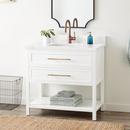 Signature Hardware Bright White 36 in. Floor Mount Vanity 