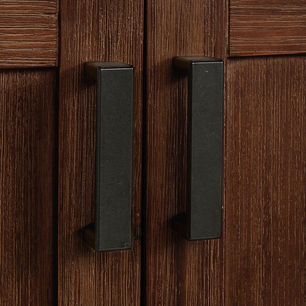 Signature Hardware Rustic Brown 60 in. Floor Mount Vanity 