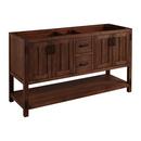 Signature Hardware Rustic Brown 60 in. Floor Mount Vanity 