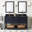 Signature Hardware Midnight Navy Blue 60 in. Floor Mount Vanity 