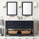 Signature Hardware Midnight Navy Blue 60 in. Floor Mount Vanity 