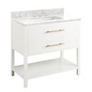 Signature Hardware Bright White 36 in. Floor Mount Vanity 