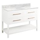 Signature Hardware Bright White 48 in. Floor Mount Vanity 