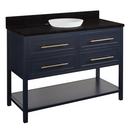 Signature Hardware Midnight Navy Blue 48 in. Floor Mount Vanity 