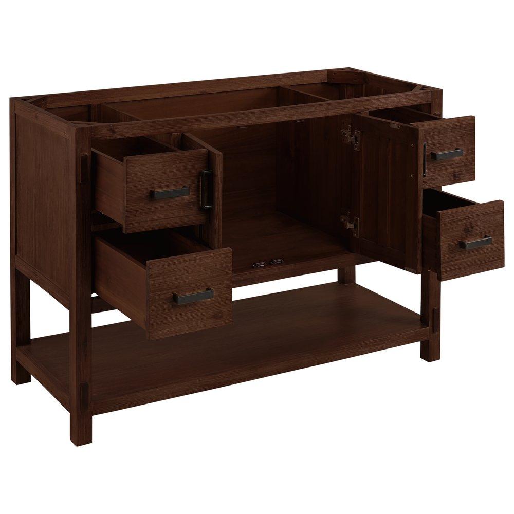 Signature Hardware Rustic Acacia 48 in. Floor Mount Vanity 