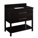 Signature Hardware Black 36 in. Floor Mount Vanity 
