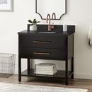 Signature Hardware Black 36 in. Floor Mount Vanity 
