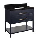 Signature Hardware Midnight Navy Blue 36 in. Floor Mount Vanity 
