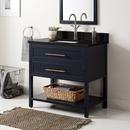 Signature Hardware Midnight Navy Blue 36 in. Floor Mount Vanity 