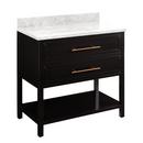 Signature Hardware Black 36 in. Floor Mount Vanity 