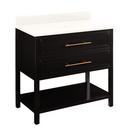 Signature Hardware Black 36 in. Floor Mount Vanity 