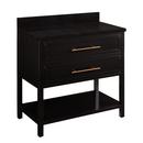 Signature Hardware Black 36 in. Floor Mount Vanity 