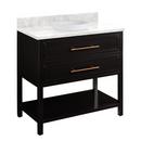 Signature Hardware Black 36 in. Floor Mount Vanity 