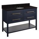 Signature Hardware Midnight Navy Blue 48 in. Floor Mount Vanity 
