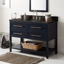 Signature Hardware Midnight Navy Blue 48 in. Floor Mount Vanity 