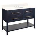 Signature Hardware Midnight Navy Blue 48 in. Floor Mount Vanity 