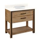 Signature Hardware Rustic Brown 36 in. Floor Mount Vanity 