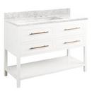 Signature Hardware Bright White 48 in. Floor Mount Vanity 