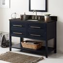 Signature Hardware Midnight Navy Blue 48 in. Floor Mount Vanity 
