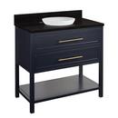 Signature Hardware Midnight Navy Blue 36 in. Floor Mount Vanity 