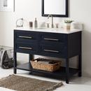 Signature Hardware Midnight Navy Blue 48 in. Floor Mount Vanity 