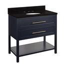 Signature Hardware Midnight Navy Blue 36 in. Floor Mount Vanity 