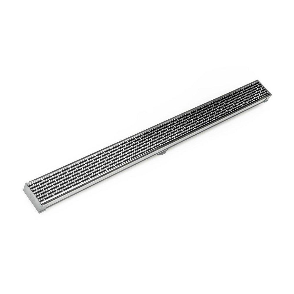 Infinity Drain Polished Stainless 2 in. PVC Shower Drain 