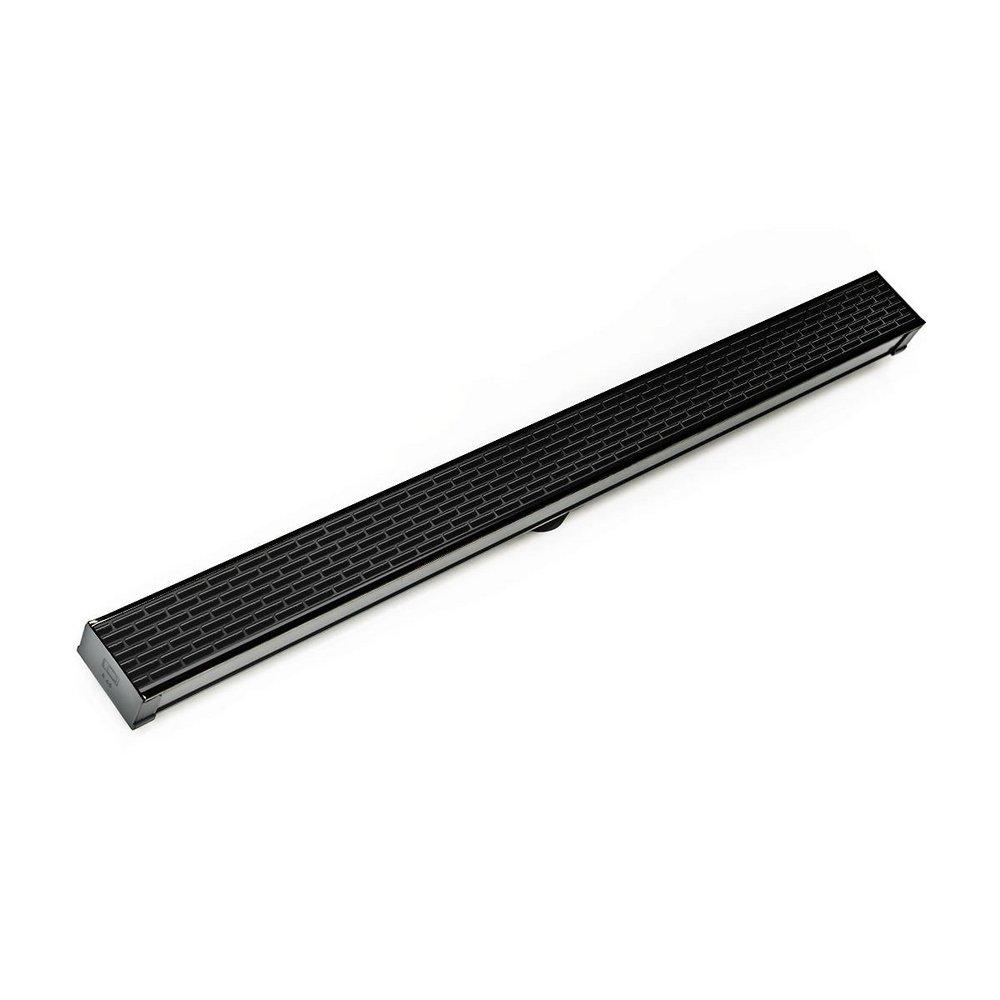 Infinity Drain Matte Black 2 in. PVC Shower Drain 