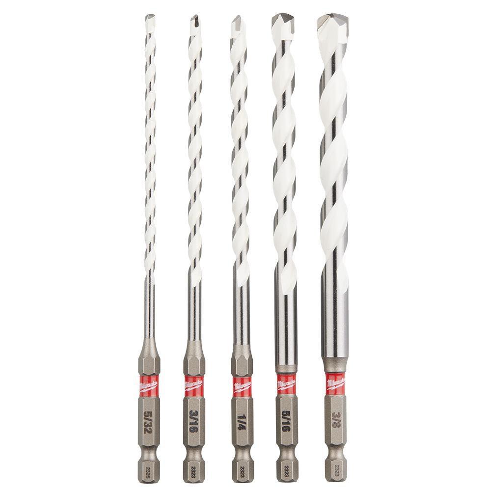 5 PC CARB MULTI-MAT DRILL BIT KIT 