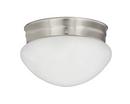 Miseno Brushed Nickel 7-1/2 in. 60W 1-Light LED Flush Mount Ceiling Fixture 