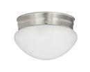 Miseno Brushed Nickel 7-1/2 in. 60W 1-Light LED Flush Mount Ceiling Fixture 