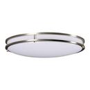 LED Flush Mount Ceiling Fixture in Brushed Nickel