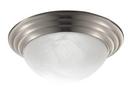 11-7/8 in. 75W 2-Light Incandescent Flush Mount Ceiling Fixture in Brushed Nickel