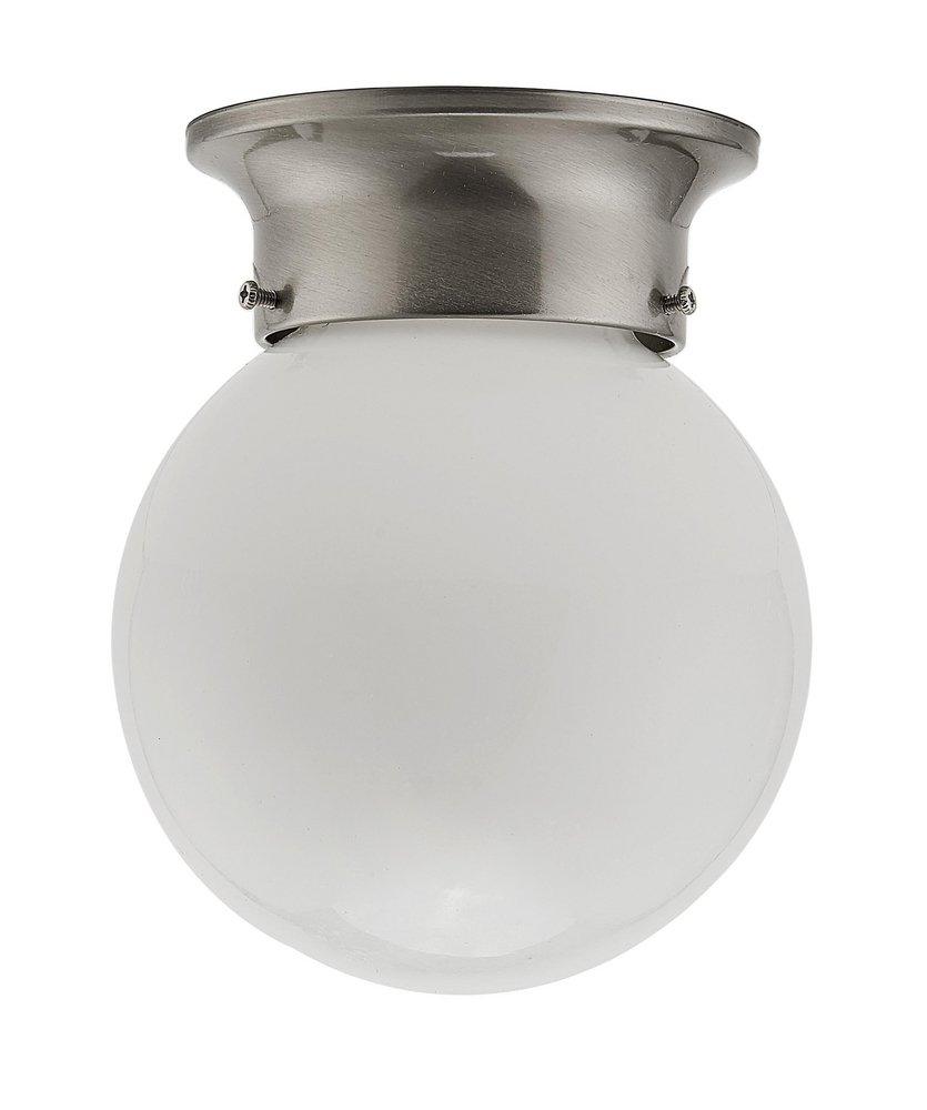 Miseno Brushed Nickel 6 in. 60W Flush Mount Ceiling Fixture 