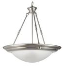 18W Medium E-26 3-Light Pendant in Brushed Nickel