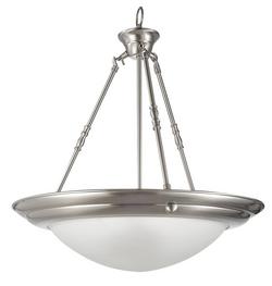 3-Light Pendant in Brushed Nickel