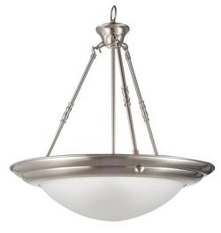 3-Light Pendant in Brushed Nickel
